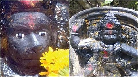 ಕಣ್ಣುತೆರೆದಿದೆ ಎನ್ನಲಾಗುತ್ತಿರುವ ಆಂಜನೇಯ ಮೂರ್ತಿ (ಸಂಗ್ರಹ ಚಿತ್ರ)