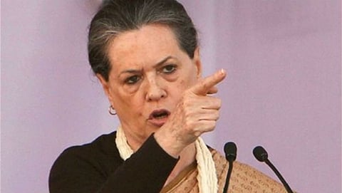 ಕಾಂಗ್ರೆಸ್ ಅಧ್ಯಕ್ಷೆ ಸೋನಿಯಾ ಗಾಂಧಿ (ಸಂಗ್ರಹ ಚಿತ್ರ)