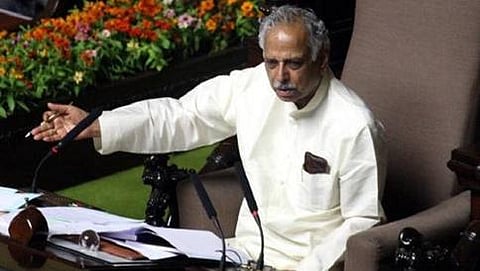 ವಿಧಾನಸಭಾಧ್ಯಕ್ಷ ಕಾಗೋಡು ತಿಮ್ಮಪ್ಪ (ಸಂಗ್ರಹ ಚಿತ್ರ)
