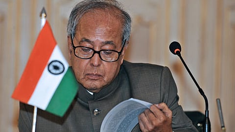 ರಾಷ್ಟ್ರಪತಿ ಪ್ರಣಬ್ ಮುಖರ್ಜಿ (ಸಂಗ್ರಹ ಚಿತ್ರ)