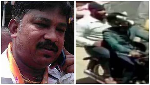 ಆರ್ ಎಸ್ ಎಸ್ ಮುಖಂಡ ರುದ್ರೇಶ್ ಮತ್ತು ಬೈಕ್ ನಲ್ಲಿರುವ ಆರೋಪಿಗಳು