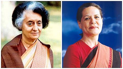 ಇಂದಿರಾ ಗಾಂಧಿ ಮತ್ತು ಸೋನಿಯಾ ಗಾಂಧಿ