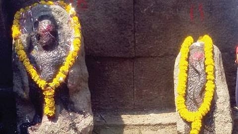 ಉತ್ಖನನ ವೇಳೆ ಪತ್ತೆಯಾದ ವಿಗ್ರಹಗಳು