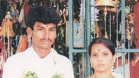 ಸಾವನ್ನಪ್ಪಿದ್ದ ದಲಿತ ಯುವಕ ಶಂಕರ್ ಹಾಗೂ ಆತನ ಪತ್ನಿ ಕೌಸಲ್ಯ