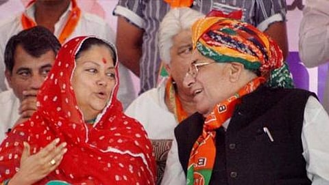 ರಾಜಸ್ತಾನ ಸಿಎಂ ವಸುಂದರಾ ರಾಜೇ ಜತೆ ಸಂಸದ ಸೋನಾರಾಂ