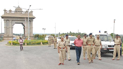 ಕೆಆರ್ ಎಸ್ ನಲ್ಲಿ ಬಿಗಿ ಪೊಲೀಸ್ ಭದ್ರತೆ (ಸಂಗ್ರಹ ಚಿತ್ರ)