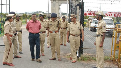 ಮಂಡ್ಯದಲ್ಲಿ ಬಿಗಿ ಪೊಲೀಸ್ ಭದ್ರತೆ (ಸಂಗ್ರಹ ಚಿತ್ರ)