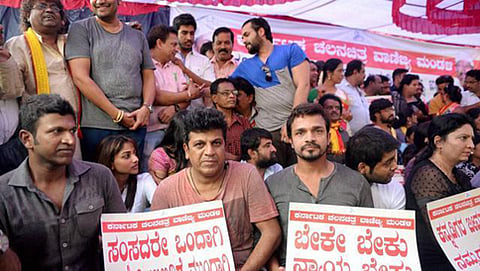ಕರ್ನಾಟಕ ಬಂದ್ ವೇಳೆ ಕನ್ನಡದ ನಟರು (ಸಂಗ್ರಹ ಚಿತ್ರ)