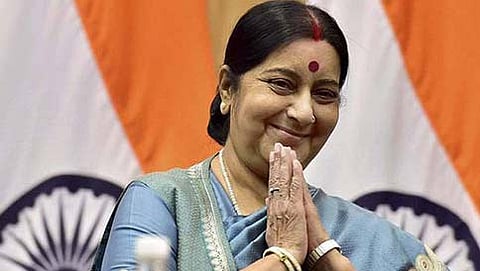 ಕೇಂದ್ರ ಸಚಿವೆ ಸುಷ್ಮಾ ಸ್ವರಾಜ್ (ಸಂಗ್ರಹ ಚಿತ್ರ)