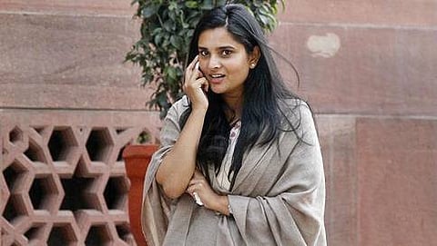 Former Congress MP and actress Ramya Participates DK Shivakumar swearing-in