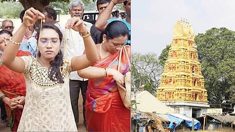 ಸರಗಳ್ಳನನ್ನು ಹಿಡಿದ ಮಹಿಳೆ ನವ್ಯಾ