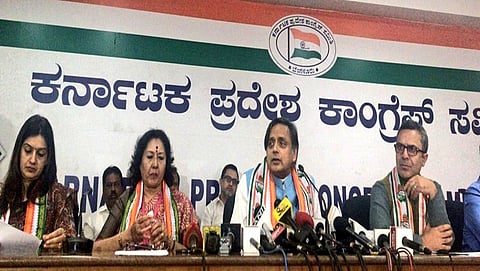 ಶಶಿ ತರೂರ್ ಸುದ್ದಿಗೋಷ್ಠಿ
