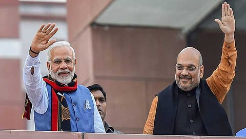 ಪ್ರಧಾನ ಮಂತ್ರಿ ನರೇಂದ್ರ ಮೋದಿ ಮತ್ತು ಬಿಜೆಪಿ ಅಧ್ಯಕ್ಷ ಅಮಿತ್ ಶಾ