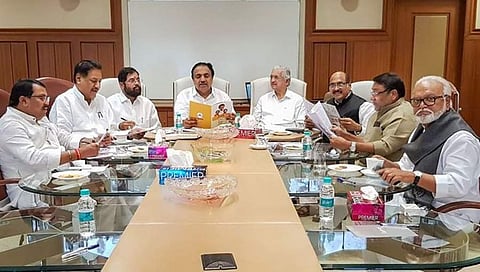 ಕಾಂಗ್ರೆಸ್, ಎನ್ ಸಿಪಿ, ಶಿವಸೇನಾ ಮುಖಂಡರ ಚರ್ಚೆ
