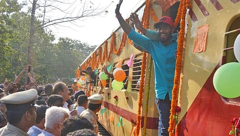 ರೈಲು ಮಾರ್ಗಕ್ಕೆ ಚಾಲನೆ