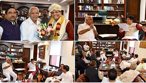 ರೈಲ್ವೆ ಸಚಿವರನ್ನು ಭೇಟಿಯಾದ ಯಡಿಯೂರಪ್ಪ: ವಿವಿಧ ಯೋಜನೆ ಕುರಿತು ಚರ್ಚೆ