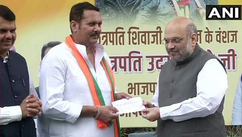 ಬಿಜೆಪಿ ಸೇರಿದ ಶಿವಾಜಿ ವಂಶಸ್ಥ ಉದಯನ್ರಾಜ್