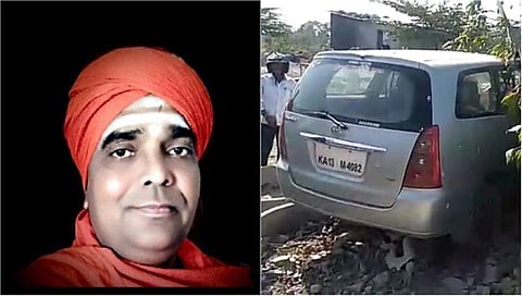ಹಾವೇರಿ: ರಸ್ತೆ ಅಪಘಾತ, ಸಿದ್ದಾರೂಢ ಮಠದ ಶಂಕರಾನಂದ ಸ್ವಾಮೀಜಿ ಪಾರು