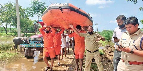 ಎನ್'ಡಿಆರ್'ಎಫ್ ಪಡೆ