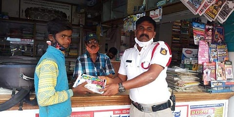 ಬಾಲಕನ ವಿದ್ಯಾಭ್ಯಾಸಕ್ಕೆ ಪೊಲೀಸ್ ಸಹಾಯ