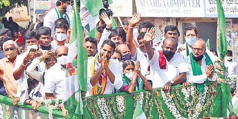 ಶಿರಾದಲ್ಲಿ ನಿಖಿಲ್ ಮತ್ತು ಕುಮಾರಸ್ವಾಮಿ