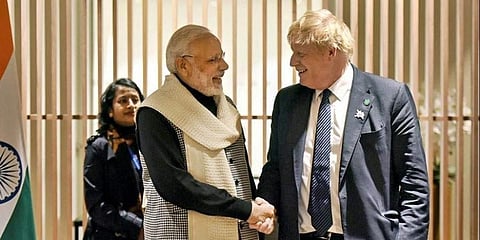ಪ್ರಧಾನಿ ಮೋದಿ - ಬೋರಿಸ್ ಜಾನ್ಸನ್