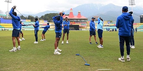 ಧರ್ಮಶಾಲಾದಲ್ಲಿ ಅಭ್ಯಾಸ ನಿರತ ಭಾರತ ತಂಡ