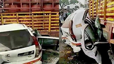 ಬೆಂಗಳೂರಿನಲ್ಲಿ ಭೀಕರ ಸರಣಿ ಅಪಘಾತ, ಕಾರು ಚಾಲಕ ಸ್ಥಳದಲ್ಲೇ ಸಾವು