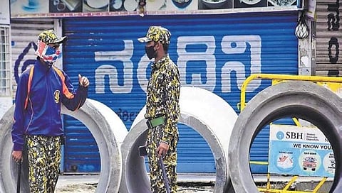 ಕೆ ಆರ್ ಮಾರ್ಕೆಟ್ ನಲ್ಲಿ ಭದ್ರತಾ ಸಿಬ್ಬಂದಿ ನಿಯೋಜನೆ