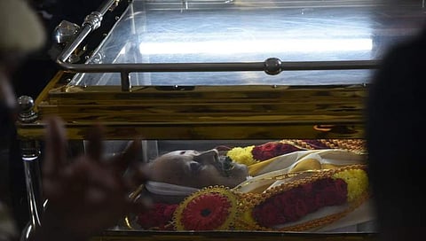 ಎಸ್.ಪಿ. ಬಾಲಸುಬ್ರಹ್ಮಣ್ಯಂ ಪಾರ್ಥಿವ ಶರೀರ