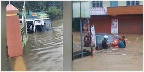 ಕೆಎಸ್ ಆರ್ ಟಿಸಿ ಬಸ್, ಕಾರು ರಕ್ಷಣೆಯ ಚಿತ್ರ
