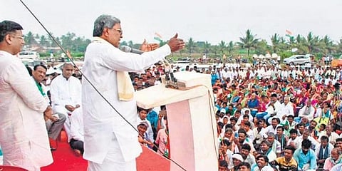 ಹಾನಗಲ್ ನಲ್ಲಿ ಸಿದ್ದರಾಮಯ್ಯ ಪ್ರಚಾರ
