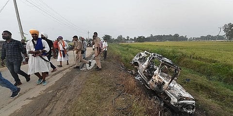 ಲಖಿಂಪುರದಲ್ಲಿ ಹಿಂಸಾಚಾರ ನಡೆದ ಸ್ಥಳ