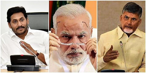 ಆಂಧ್ರ ಸಿಎಂ ಜಗನ್ ರೆಡ್ಡಿ, ಮೋದಿ, ಚಂದ್ರಬಾಬು ನಾಯ್ಡು