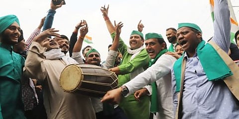 ಕೃಷಿ ಕಾಯ್ದೆ ನಂತರ ಸಂಭ್ರಮಿಸುತ್ತಿರುವ ರೈತರು