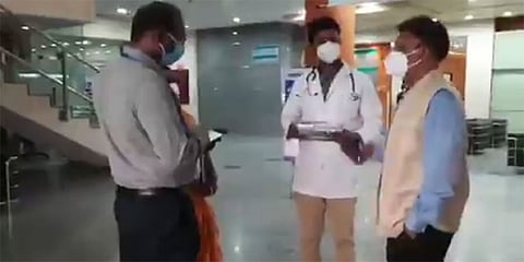 ಆಸ್ಪತ್ರೆಗೆ ಭೇಟಿ ನೀಡಿದ ಆಯುಕ್ತ ಗೌರವ್ ಗುಪ್ತಾ