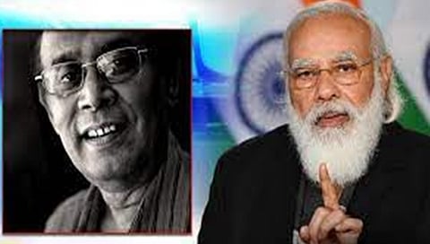 ಬಂಗಾಳಿ ಚಲನಚಿತ್ರ ನಿರ್ದೇಶಕ ಬುದ್ಧ ದೇವ್ ದಾಸ್ ಗುಪ್ತಾ, ಪ್ರಧಾನಿ ಮೋದಿ