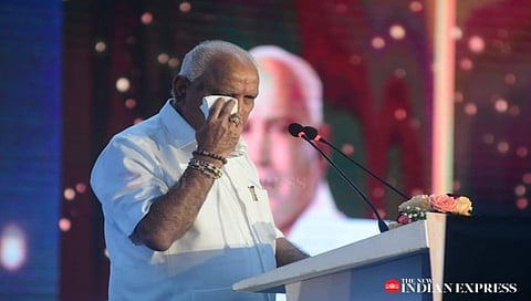ಮುಖ್ಯಮಂತ್ರಿ ಹುದ್ದೆಗೆ ರಾಜೀನಾಮೆ ಘೋಷಿಸಿದ ಸಂದರ್ಭ