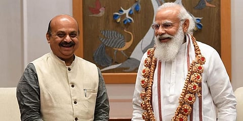 ಪ್ರಧಾನಿ ಮೋದಿ ಭೇಟಿ ಮಾಡಿದ ನೂತನ ಸಿಎಂ ಬೊಮ್ಮಾಯಿ
