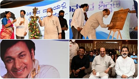 ರಾಘವೇಂದ್ರ ಮತ್ತು ಪುನೀತ್ ರಾಜ್ ಕುಮಾರ್ ಜೊತೆಯಲ್ಲಿ ಸಿಎಂ ಬೊಮ್ಮಾಯಿ