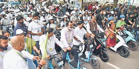 ವಿಶ್ವ ವಿದ್ಯುತ್ ಚಾಲಿತ ವಾಹನಗಳ ದಿನಾಚರಣೆಯಲ್ಲಿ ಸಚಿವ ಸುನೀಲ್ ಕುಮಾರ್