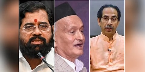 ಏಕನಾಥ್ ಶಿಂಧೆ - ಭಗತ್ ಸಿಂಗ್ ಕೊಶ್ಯಾರಿ - ಉದ್ಧವ್ ಠಾಕ್ರೆ