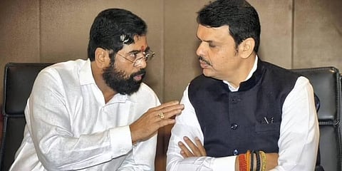 ಏಕನಾಥ್ ಶಿಂಧೆ, ಫಡ್ನವೀಸ್