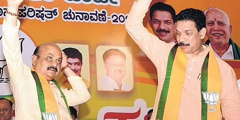 ಸಿಎಂ ಬೊಮ್ಮಾಯಿ ಮತ್ತು ರಾಜ್ಯಾಧ್ಯಕ್ಷ ನಳಿನ್ ಕುಮಾರ್ ಕಟೀಲು