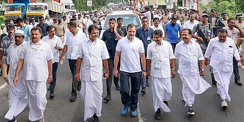 ಪಕ್ಷದ ನಾಯಕರು ಮತ್ತು ಕಾರ್ಯಕರ್ತರೊಂದಿಗೆ ತಿರುವನಂತಪುರಂನಲ್ಲಿ ರಾಹುಲ್ ಗಾಂಧಿ