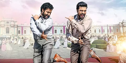 ಆರ್ ಆರ್ ಆರ್ ಸಿನಿಮಾದ ನಾಟು ನಾಟು ಹಾಡು ದೃಶ್ಯ
