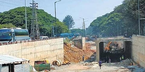ಈ ಹಿಂದೆ 19 ಕೋಟಿ ವೆಚ್ಚದ ಎಚ್ಎಎಲ್ ಅಂಡರ್ಪಾಸ್ ಕಾಮಗಾರಿ ನಡೆಯುತ್ತಿದ್ದ ಸಂದರ್ಭ.