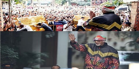 ಮಧ್ಯರಾತ್ರಿ ಮನೆಯಿಂದ ಹೊರಗೆ ಅಭಿಮಾನಿಗಳತ್ತ ಕೈಬೀಸಿದ ಅಮಿತಾಬ್ ಬಚ್ಚನ್