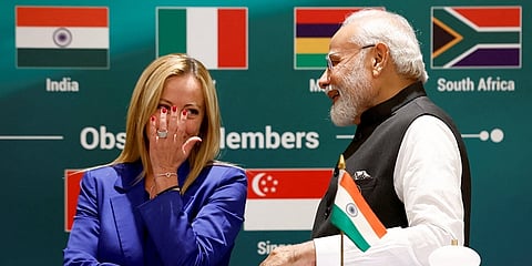 Giorgia Meloni- Narendra Modi