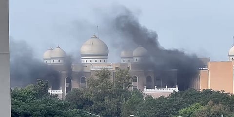 ಹಜ್ ಭವನದ ಸಭಾಂಗಣದಲ್ಲಿ ಬೆಂಕಿ ಅವಘಡ
